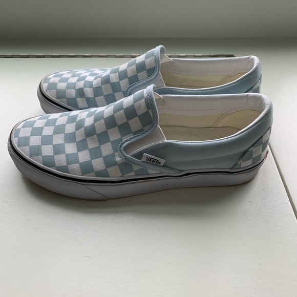 Blue and White Checkered Vans - Picture 4 of 6